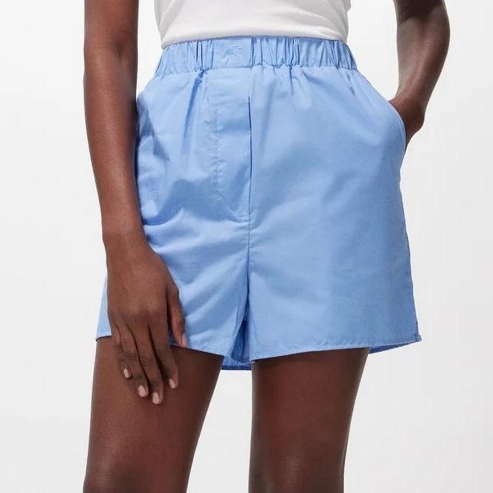 The Frankie Shop Blue Cotton Shorts
